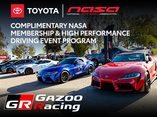 Complimentary NASA Membership & High Performance Driving Event Program